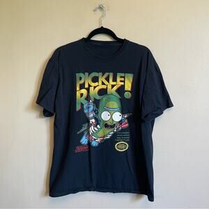 Pickle Rick! L short sleeve t-short Rick & Morty cartoon black red fandom